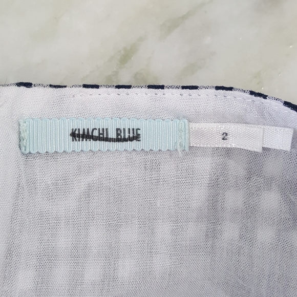 Urban Outfitters Navy Blue Plaid Romper Sz 2 - Picture 5 of 7